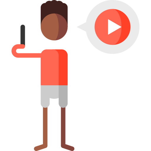 video Puppet Characters Flat icon