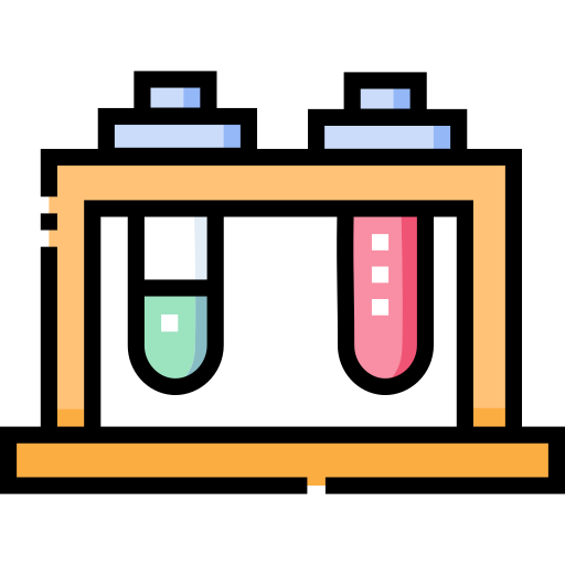 Test tubes Detailed Straight Lineal color icon