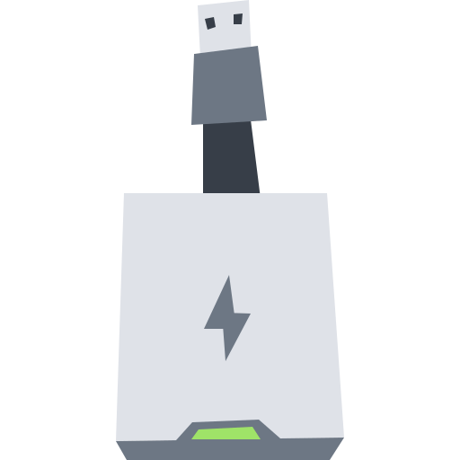 Portable battery Cartoon Flat icon