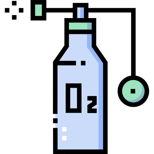 酸素チューブ Detailed Straight Lineal color icon