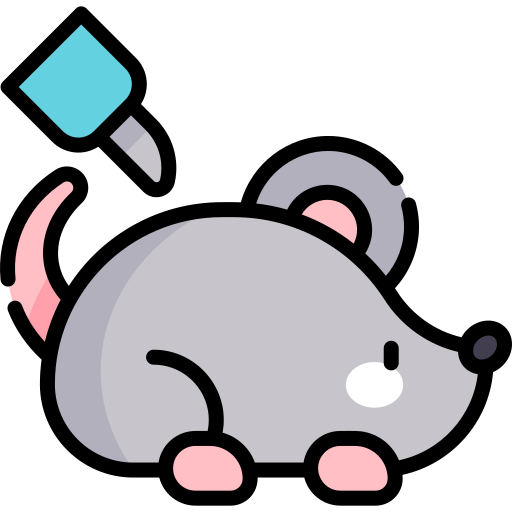 쥐 Kawaii Lineal color icon