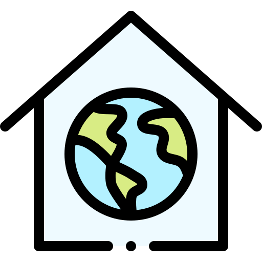 House Detailed Rounded Lineal color icon