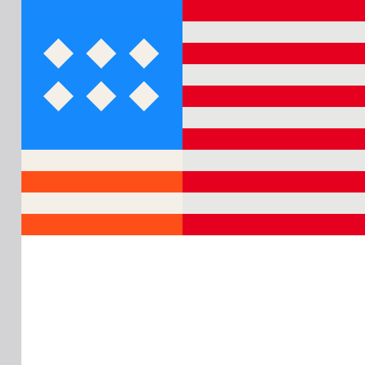 United states Basic Straight Flat icon