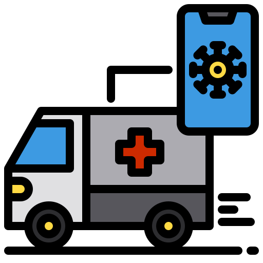 ambulancia xnimrodx Lineal Color icono