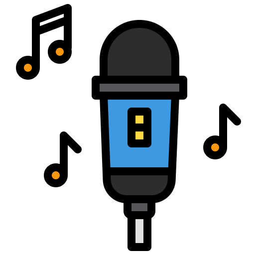 mikrofon xnimrodx Lineal Color ikona