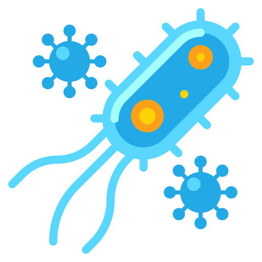 Бактерии Flaticons Flat иконка
