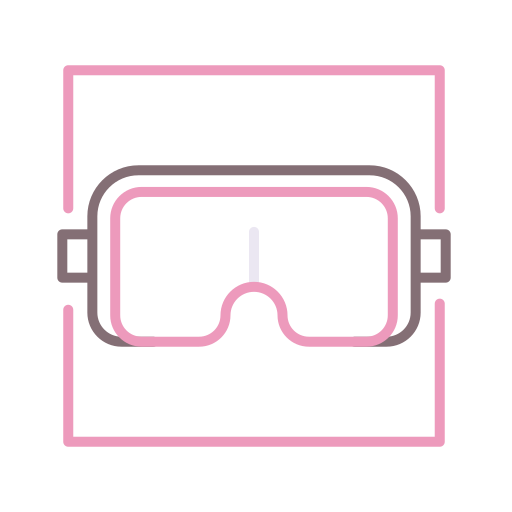 veiligheidsbril Flaticons Lineal Color icoon
