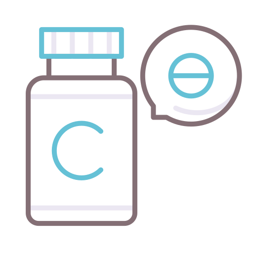 Vitamin c Flaticons Lineal Color icon
