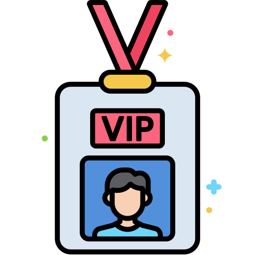 carte vip Flaticons Lineal Color Icône