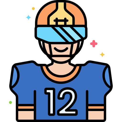 american-football-spieler Flaticons Lineal Color icon