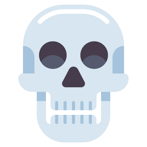 cráneo Flaticons Flat icono