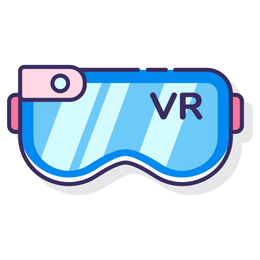 vr 안경 Flaticons Lineal Color icon