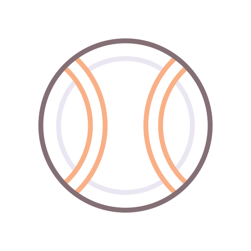 pelota de tenis Flaticons Lineal Color icono