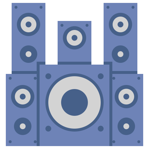 głośniki Flaticons Flat ikona