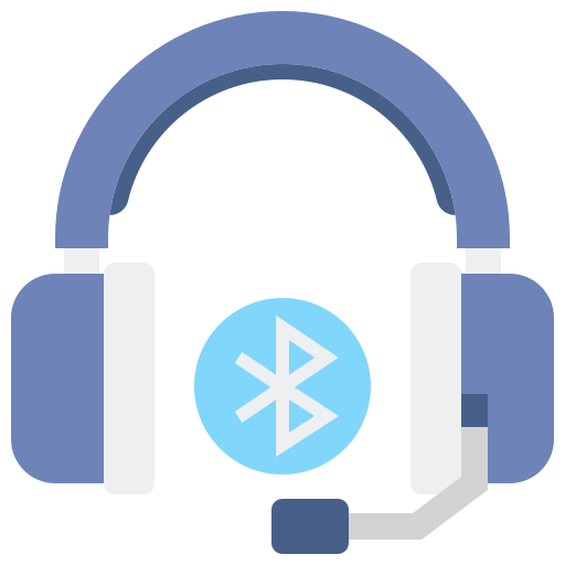 słuchawki bezprzewodowe Flaticons Flat ikona