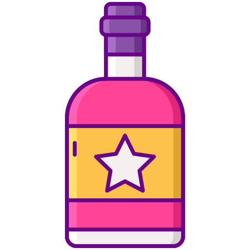 Alcohol Flaticons Lineal Color icon