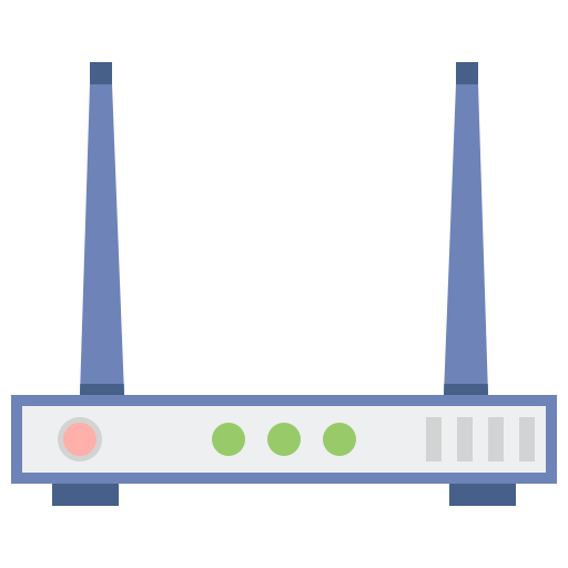 dispositivo router Flaticons Flat icona