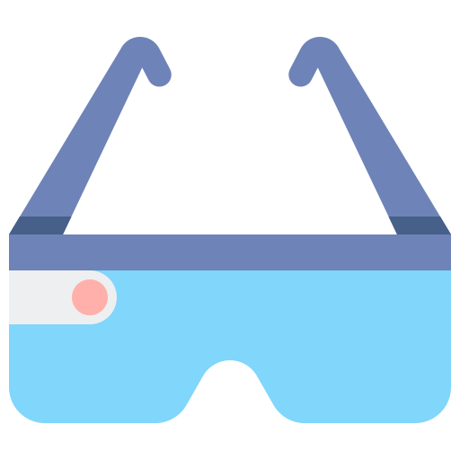inteligentne okulary Flaticons Flat ikona