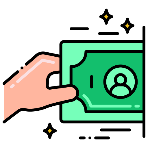 dinero en efectivo Flaticons Lineal Color icono