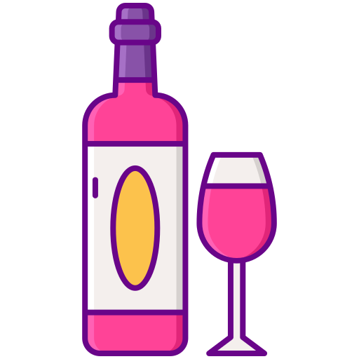 du vin Flaticons Lineal Color Icône