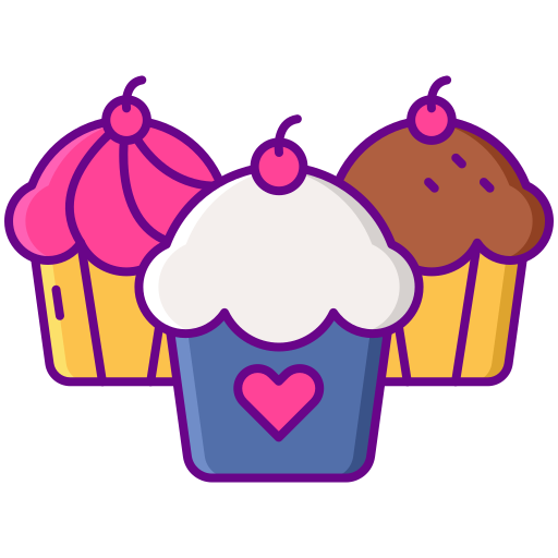 cupcakes Flaticons Lineal Color icona