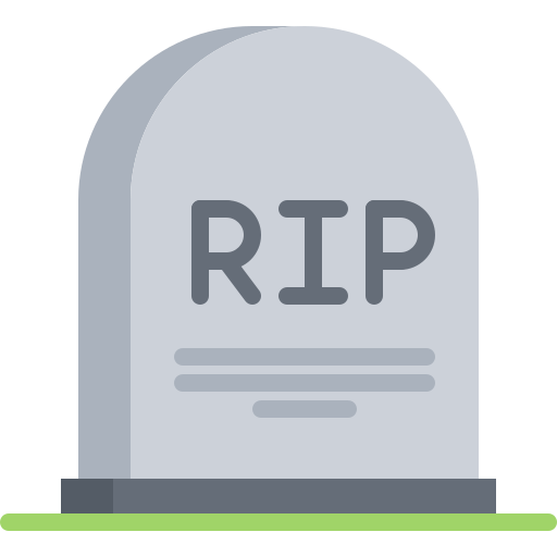 Grave Coloring Flat icon