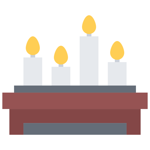 Candles Coloring Flat icon
