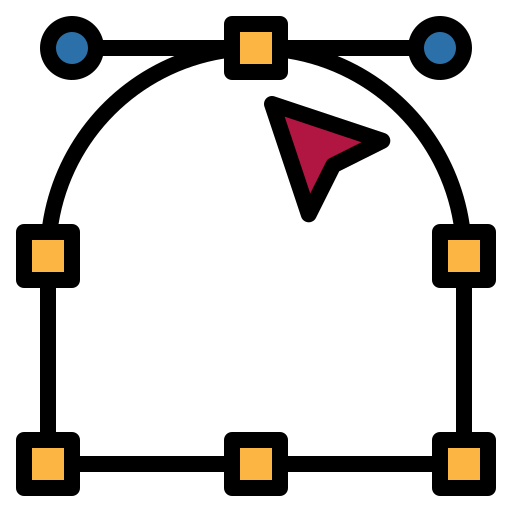 punto di ancoraggio Iconixar Lineal Color icona