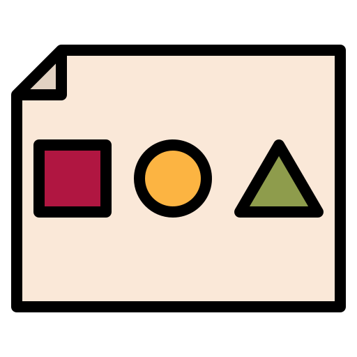 기본 도형 Iconixar Lineal Color icon