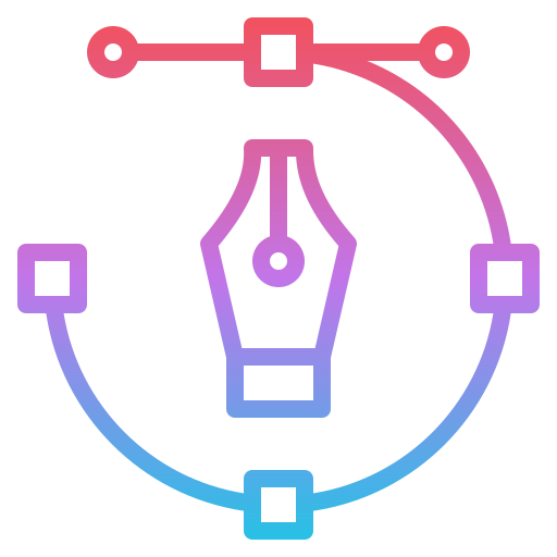 펜 도구 Iconixar Gradient icon