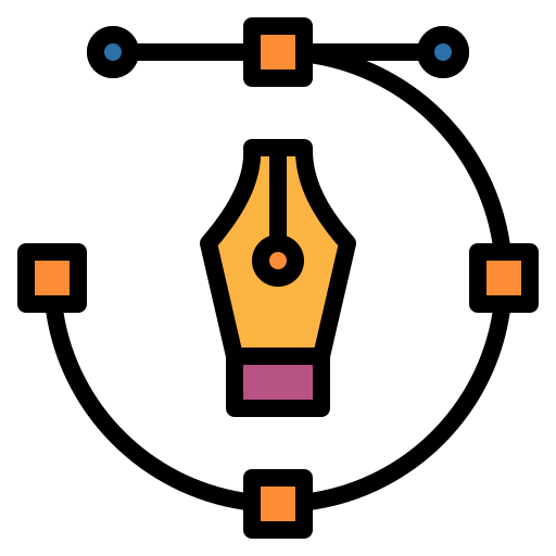 펜 도구 Iconixar Lineal Color icon