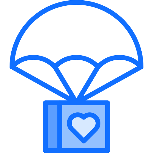 자선 단체 Coloring Blue icon