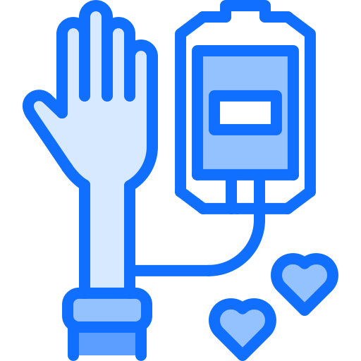 헌혈 Coloring Blue icon