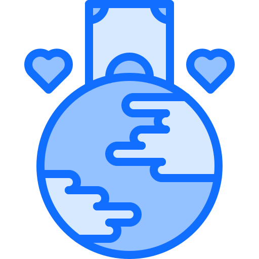 Charity Coloring Blue icon