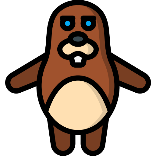 Beaver Basic Miscellany Lineal Color icon