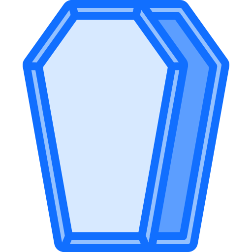 Coffin Coloring Blue icon