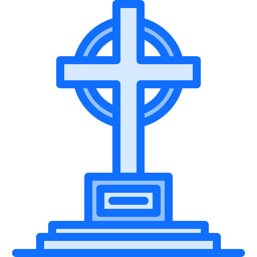 grób Coloring Blue ikona
