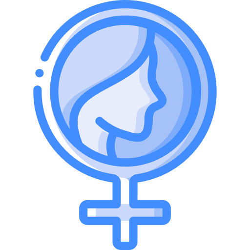 Woman Basic Miscellany Blue icon