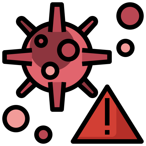 Warning Surang Lineal Color icon