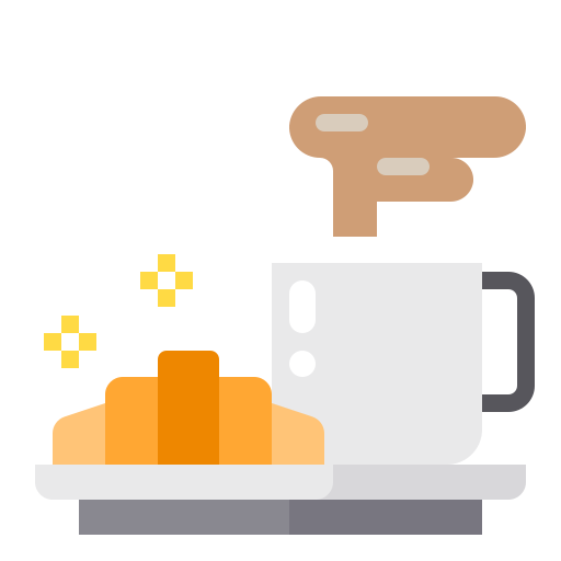 hete koffie Payungkead Flat icoon