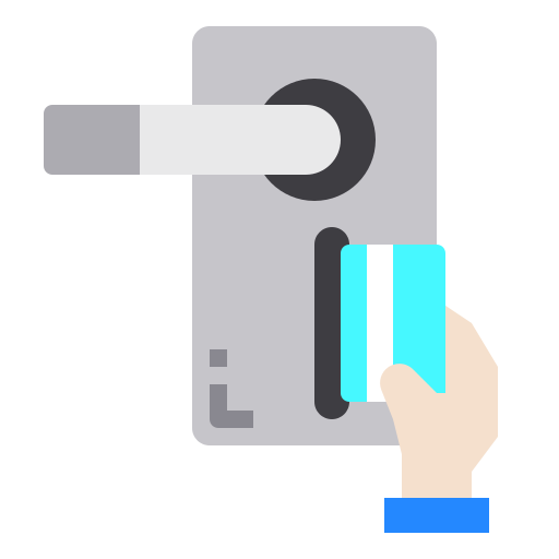 Keycard Payungkead Flat icon
