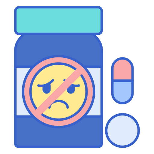 Antidepressant Flaticons Lineal Color icon