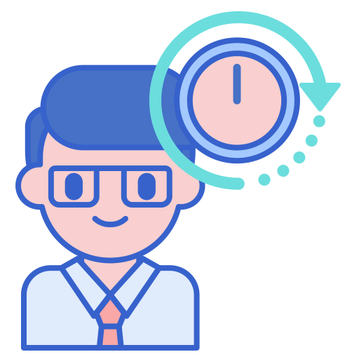 workaholic Flaticons Lineal Color icon