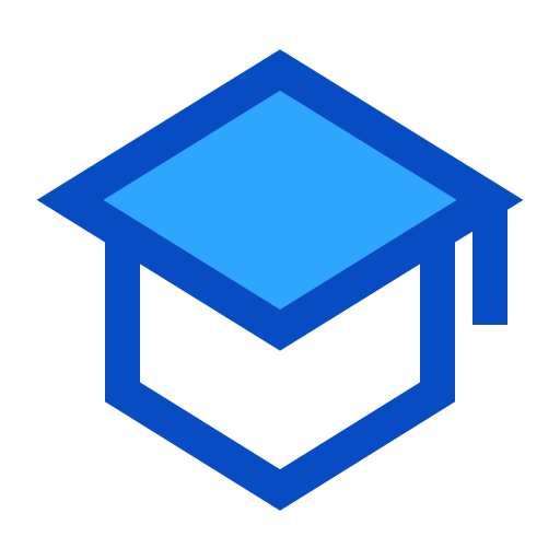卒業式の帽子 Generic Blue icon