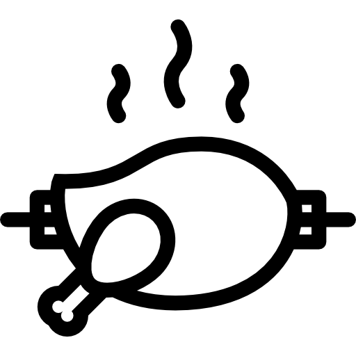 ローストチキン Coloring Lineal icon