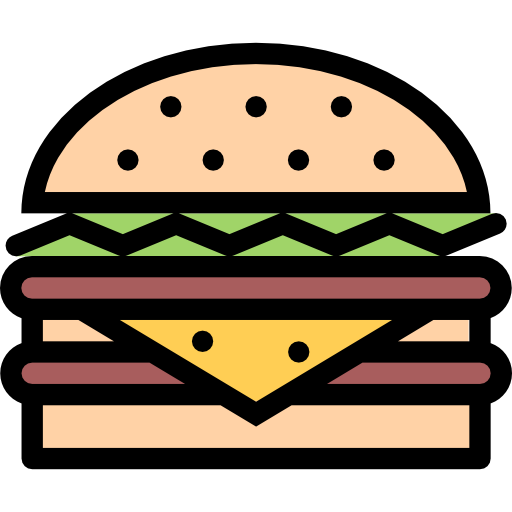hamburger Coloring Color icon