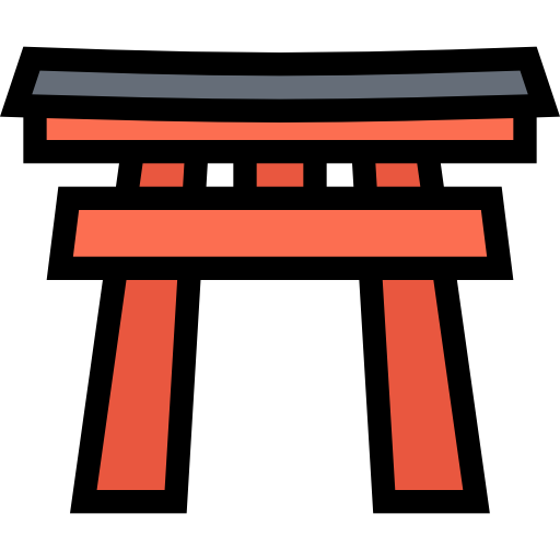 Torii gate Coloring Color icon
