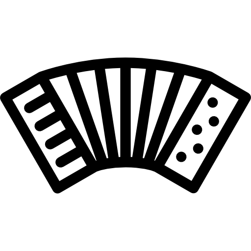 Accordion Coloring Lineal icon