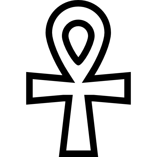ankh Coloring Lineal Icône