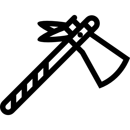 Tomahawk Coloring Lineal icon